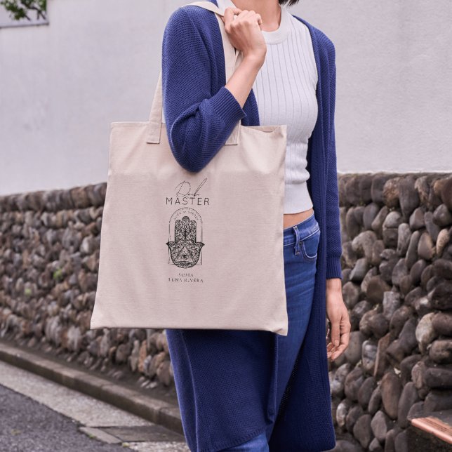 Reiki Mästare Hamsa Hand Ond Öga Yoga Terapeut Tygkasse (Reiki Master Hamsa Hand Evil Eye Yoga Therapist Tote Bag )