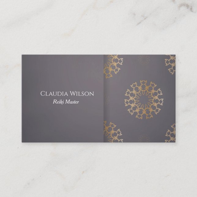Reiki Master Andlig Energy Healer Visitkort (Framsida)