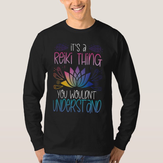 Reiki Master Chakra Healing Lightworking Holistic  T Shirt (Framsida)