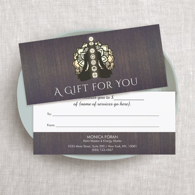 Reiki Master & Energy Healer Gift-certifikat (Skapare uppladdad)