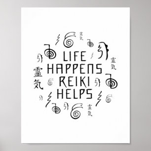 Reiki Master Gift Idea Spiritualitetsgåvor Poster