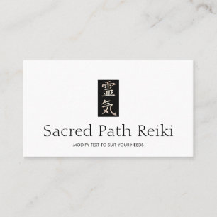 Reiki Master Guld Hanko Symbol Visitkort