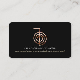 Reiki Master Life Coach Visitkort