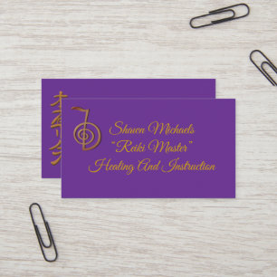 Reiki Master Logotyp Visitkort