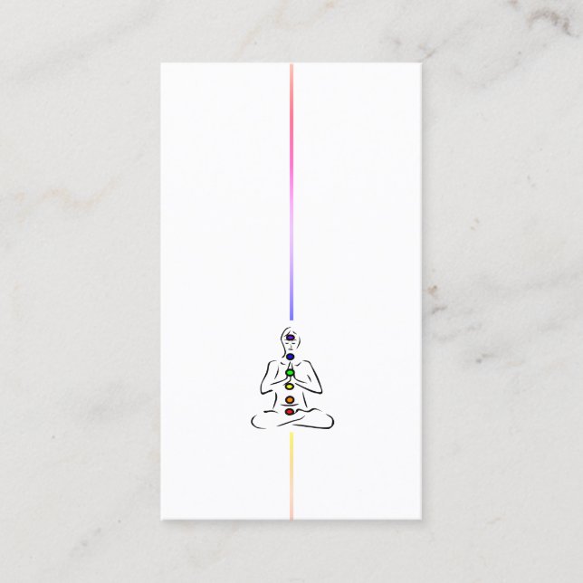 Reiki Master med Chakras-Affärskortet Visitkort (Framsida)