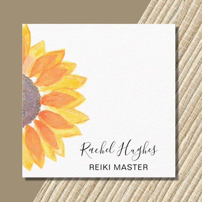 Reiki Master Minimal Affärskort Fyrkantigt Visitkort (Skapare uppladdad)