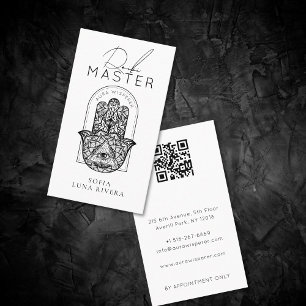 Reiki Master Minimalist Hansa Hand Båge Visitkort