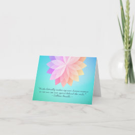 Reiki Master och Yoga Mediation Instructions citat Kort