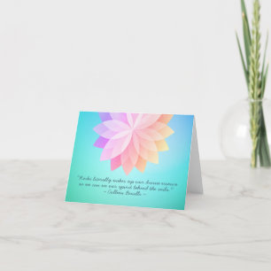 Reiki Master och Yoga Mediation Instructions citat Kort