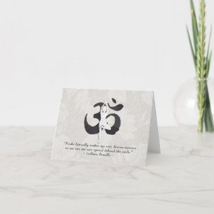 Reiki Master och Yoga Mediation Instructions citat Kort