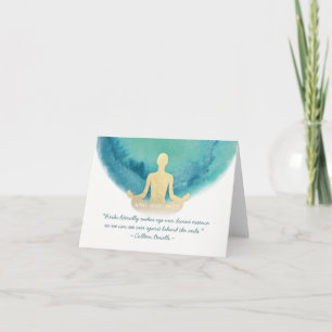 Reiki Master och Yoga Mediation Instructions citat Kort