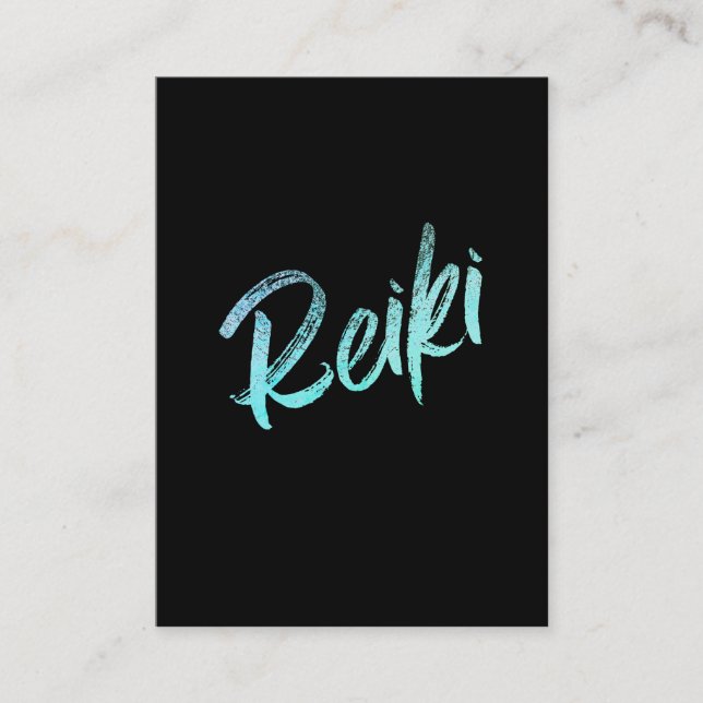 *~* Reiki Master Practice Healing Energy Visitkort (Framsida)