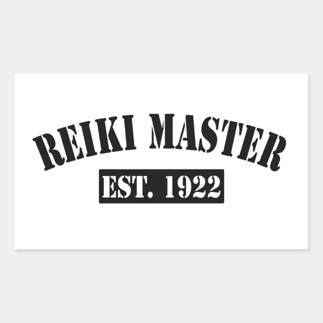Reiki Master Rektangulärt Klistermärke (Framsida)