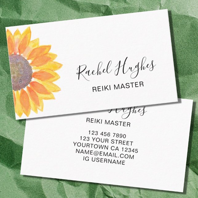 Reiki Master Sunros Affärskort Visitkort (Skapare uppladdad)