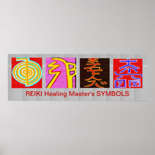 REIKI Master Symbols - OmMANTRA Base Poster