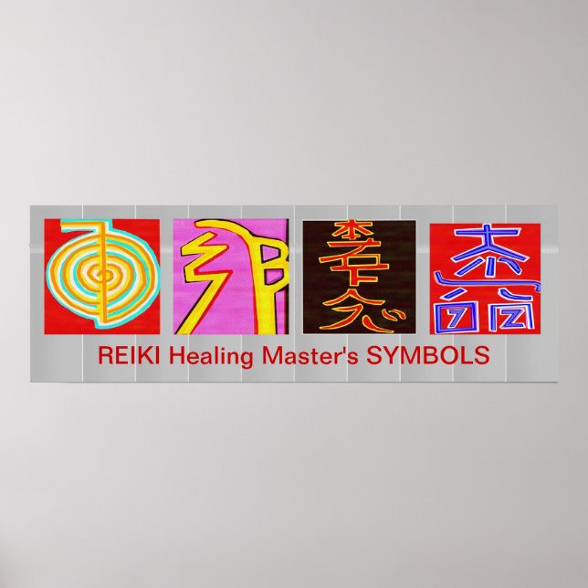 REIKI Master Symbols - OmMANTRA Base Poster (Framsidan)