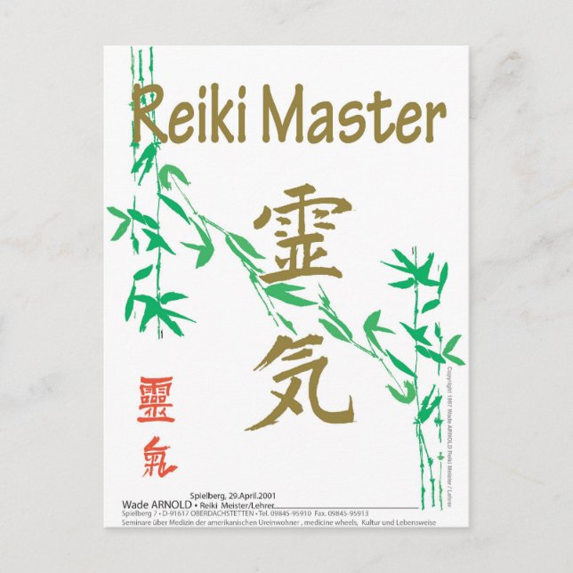 Reiki Master Vykort (Framsida)