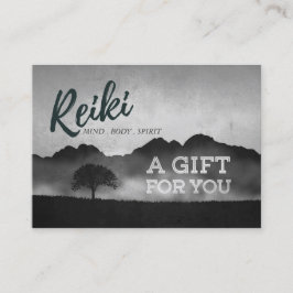 Reiki Master Yoga Instructor Gift Certificate Card Rabattkort