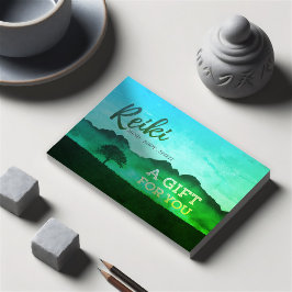 Reiki Master Yoga Instructor Gift Certificate Card Rabattkort