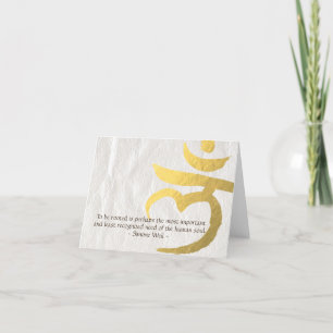 Reiki Master Yoga Mediation Quote Root Chakra Sign Kort