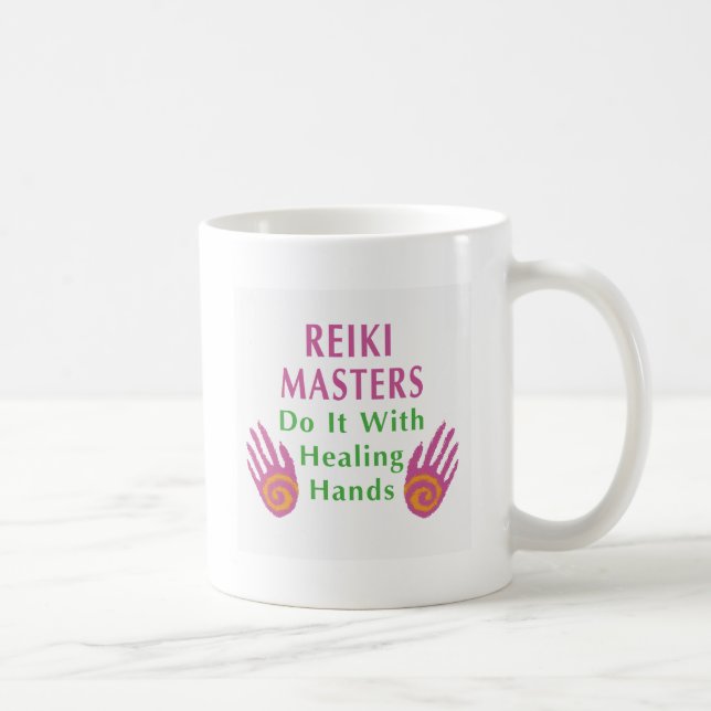 Reiki Masters gör det med Händer Kaffemugg (Höger)