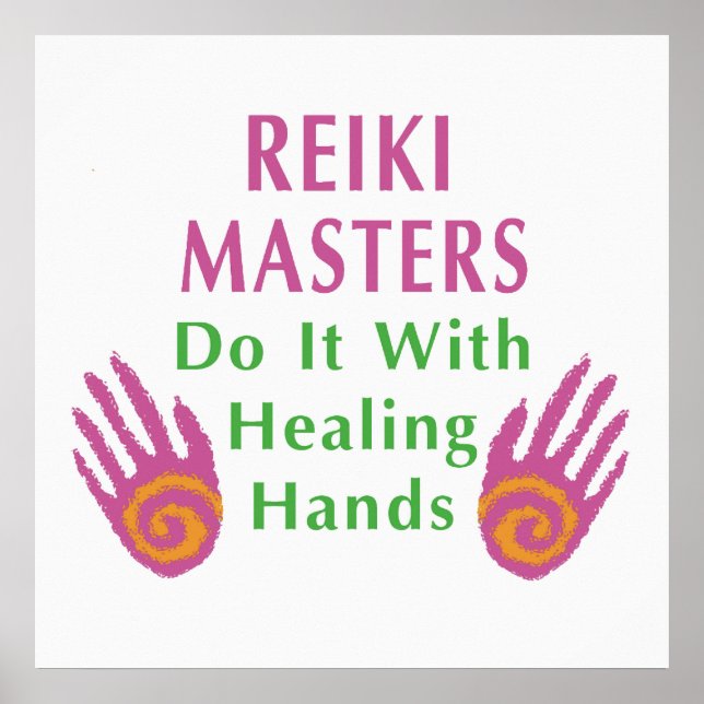 Reiki Masters gör det med Händer Poster (Framsidan)