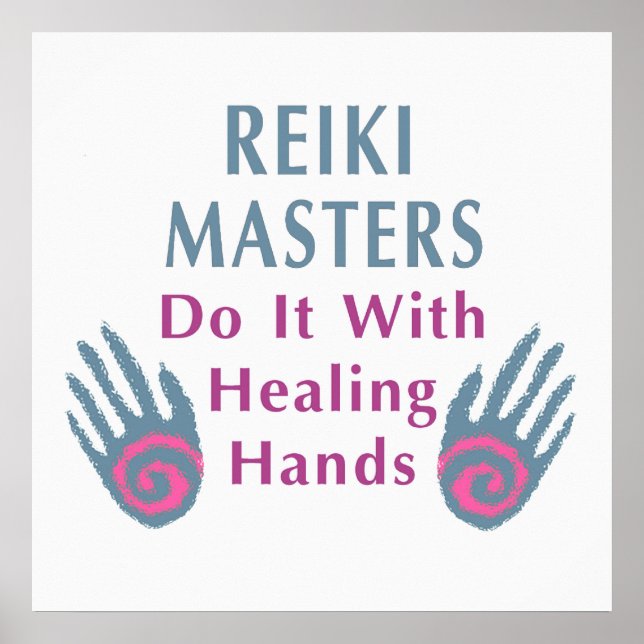 Reiki Masters gör det med Händer Poster (Framsidan)