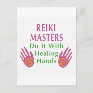 Reiki Masters gör det med Händer Vykort