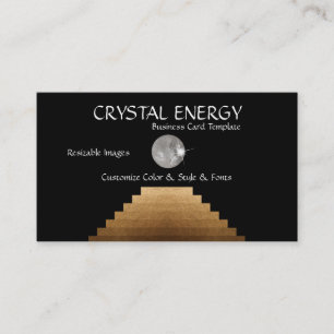 Reiki och Trappor Energy Crystal Affärskort Visitkort