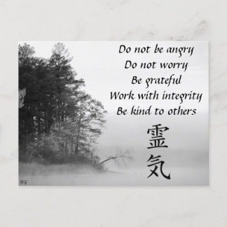 Reiki Postcard Vykort