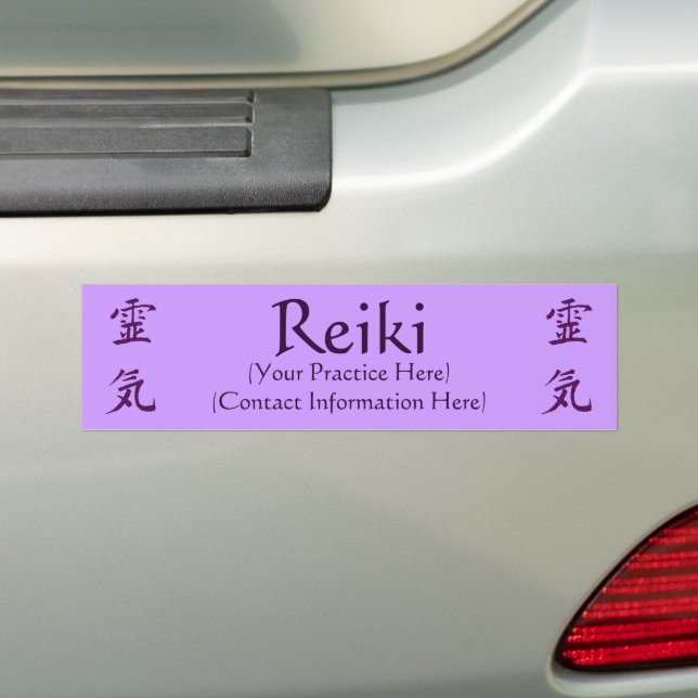 Reiki Practice Advertising Bildekal (På Bil)