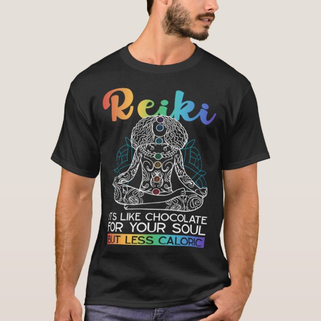 Reiki Practitioner and Lightworking Energy Healer T Shirt (Framsida)