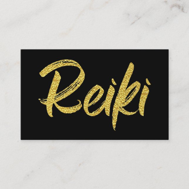 *~*Reiki praktiker eller ledar- energibotemedel Visitkort (Framsida)
