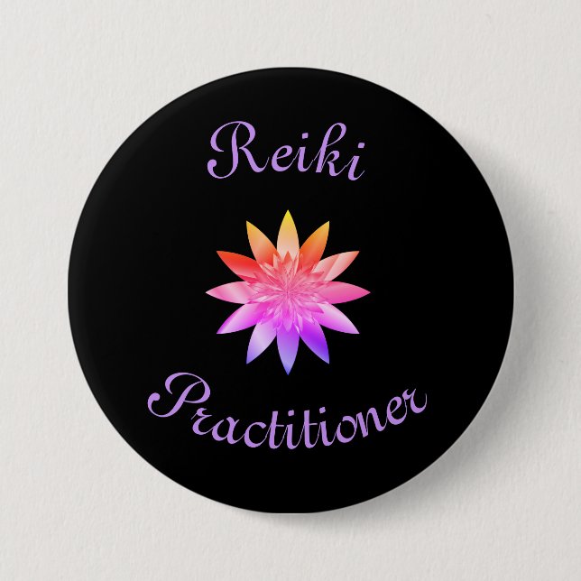 Reiki praktiker knapp (Framsida)