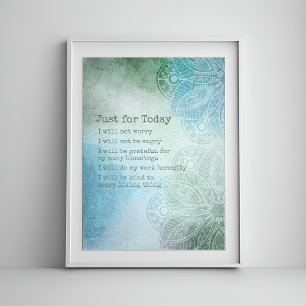 Reiki Prayer - 5 dagars principer Poster