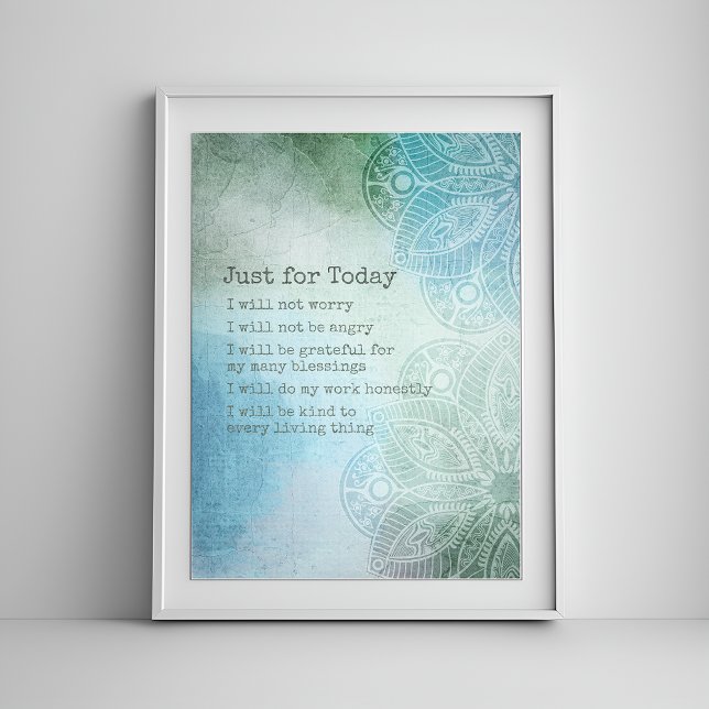 Reiki Prayer - 5 dagars principer Poster (Skapare uppladdad)