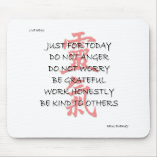 REIKI PRICIPLES SOM ÄR PÅ ENGELSK PÅ DINA MUSMATTA