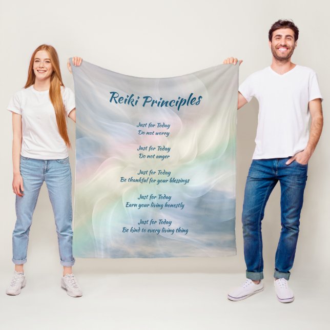 Reiki principer fleecefilt (På plats)