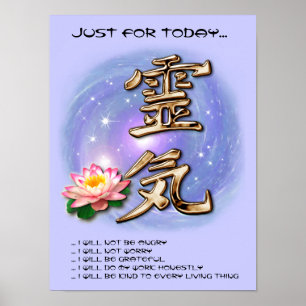 Reiki principer poster