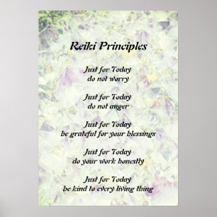 Reiki principer poster