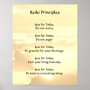 Reiki principer poster
