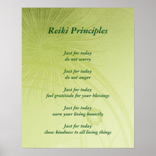 Reiki principer poster