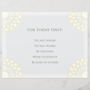 Reiki-principer, precepts