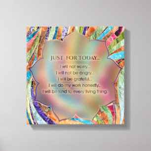 Reiki principer - Reiki Precepts Canvastryck