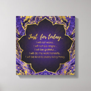 Reiki principer - Reiki Precepts Canvastryck