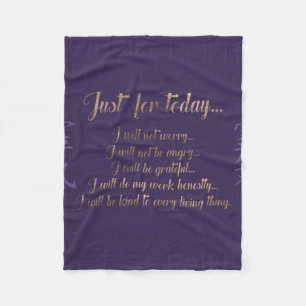 Reiki principer - Reiki Precepts Fleecefilt