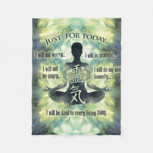 Reiki principer - Reiki Precepts Fleecefilt
