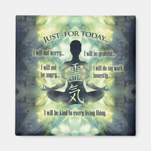Reiki principer - Reiki Precepts Magnet