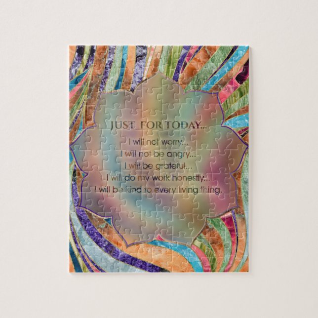 Reiki principer - Reiki Precepts Pussel (Vertikal)