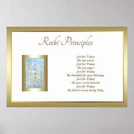 Reiki Principles Healing Händer design Poster